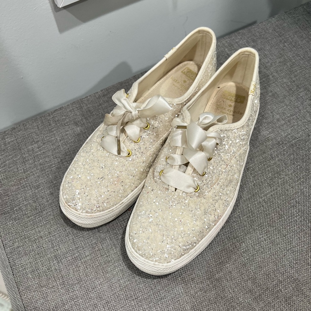 Kate Spade platform glitter Keds